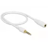 Audio kaabel DeLOCK 85628 0.5m 3.5mm Valge