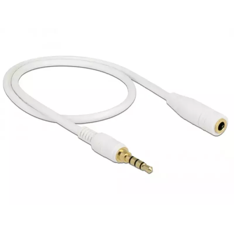 Audio kaabel DeLOCK 85628 0.5m 3.5mm Valge