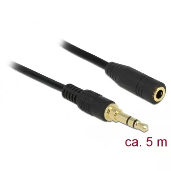 Audio kaabel DeLOCK 85590 5m 3.5mm Must