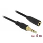 Audio kaabel DeLOCK 85590 5m 3.5mm Must