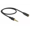 Audio kaabel DeLOCK 85627 0,5m 3,5mm Must