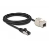Kaabel RJ45 pistik kuni Keystone Moodul RJ45 pesa DeLOCK 87028