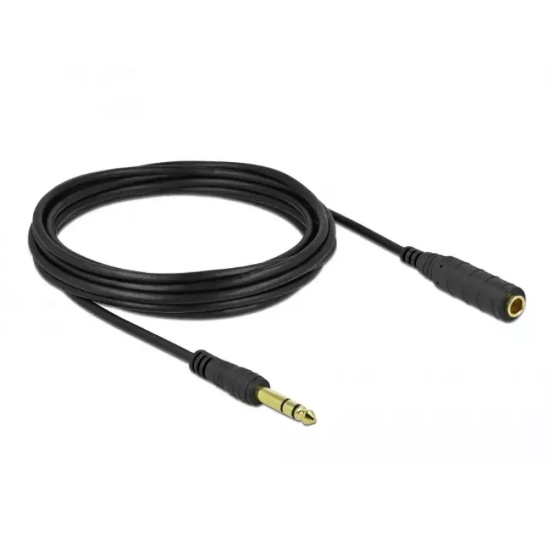 Stereo Jack Extension kaabel DeLOCK 86767 6.35mm 5m Must