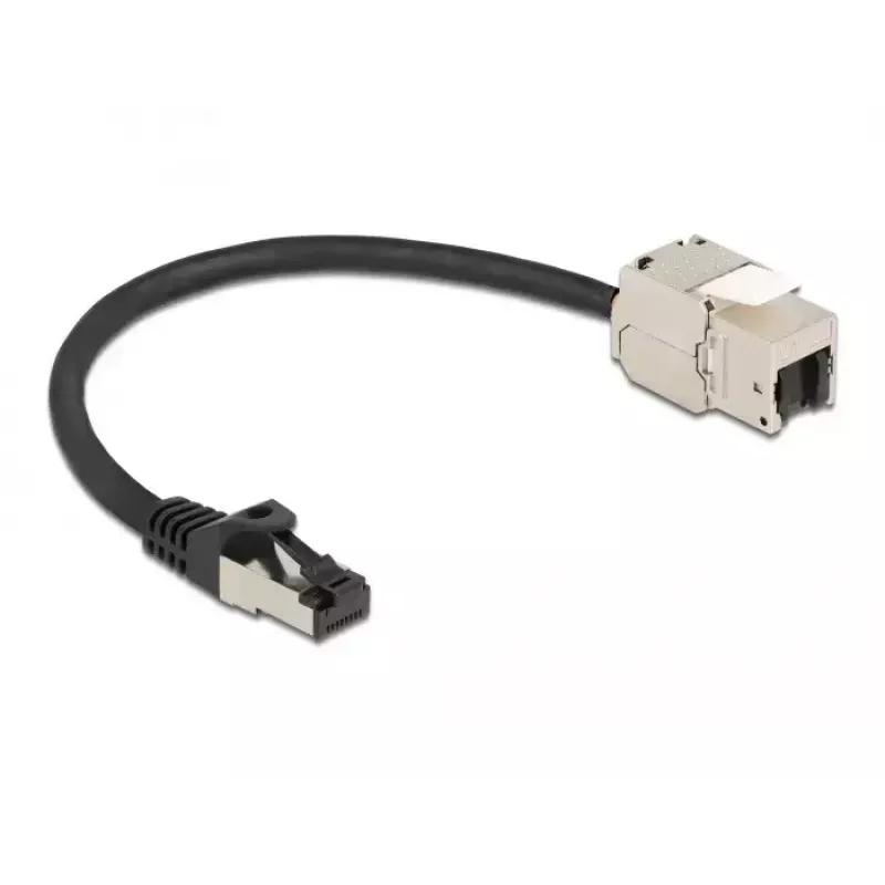 RJ45-pistikuga kaabel Keystone-mooduli RJ45-pesale DeLOCK 87022