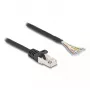 DeLOCK kaabel RJ50 isane lahtiste juhtmeotstega S/FTP 1 m must