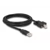 DeLOCK USB 2.0 tüüp-A-pistik tüüp-B isasele kaabel 2m must