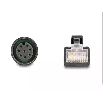 DeLOCK M12 adapterkaabel A-kodeeritud 8 kontaktiga emane RJ45 isasele 50 cm