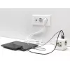 DeLOCK 11497 pistikupesa CEE 7/3 + USB valge 250V 16A