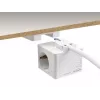 DeLOCK 11497 pistikupesa CEE 7/3 + USB valge 250V 16A