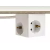 DeLOCK 11497 pistikupesa CEE 7/3 + USB valge 250V 16A