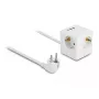 DeLOCK 11497 pistikupesa CEE 7/3 + USB valge 250V 16A