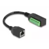 DeLOCK RJ45 kaabel Cat.5e pistikupesa terminaliploki adapterile 21,5 cm