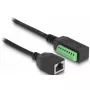DeLOCK RJ45 kaabel Cat.5e pistikupesa terminaliploki adapterile 21,5 cm