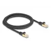 DeLOCK RJ45 võrgukaabel 80318 pistik-pistik Cat.6A 2m must