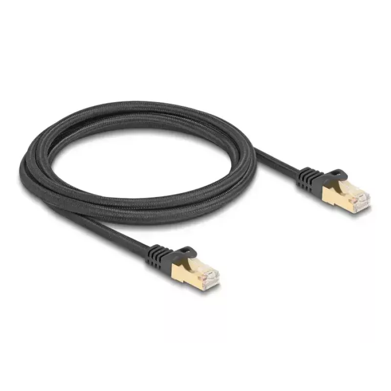 DeLOCK RJ45 võrgukaabel 80318 pistik-pistik Cat.6A 2m must