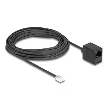 DeLOCK Telefonikaabel RJ11 pistik RJ45 pesasse must 10 m