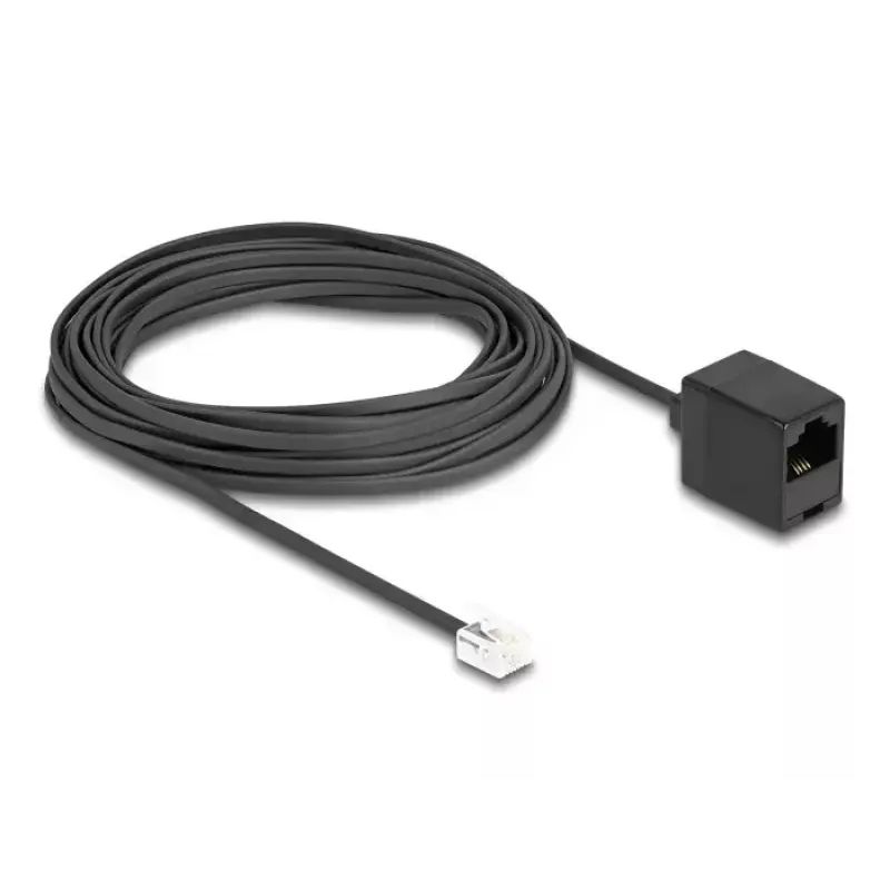 DeLOCK Telefonikaabel RJ11 pistik RJ45 pesasse must 10 m