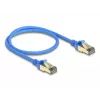 DeLOCK RJ45 võrgukaabel Cat.8.1 F/FTP õhuke 0,5 m sinine
