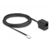 DeLOCK telefonikaabel RJ11-pistik – RJ45-pesa, must, 3 m