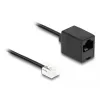 DeLOCK telefonikaabel RJ11-pistik – RJ45-pesa, must, 3 m