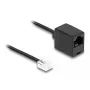 DeLOCK telefonikaabel RJ11-pistik – RJ45-pesa, must, 3 m