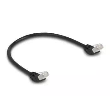 Võrgukaabel DeLOCK RJ45 Cat.6A 45° nurgaga 0.5m must