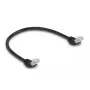 Võrgukaabel DeLOCK RJ45 Cat.6A 45° nurgaga 0.5m must