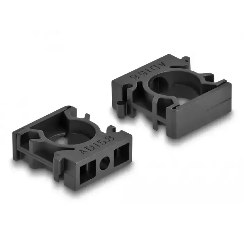 Kaablihoidik DeLOCK 60483 15,8 mm must 8 tk