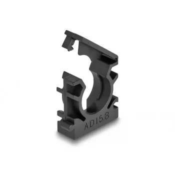 Kaablihoidik DeLOCK 60483 15,8 mm must 8 tk