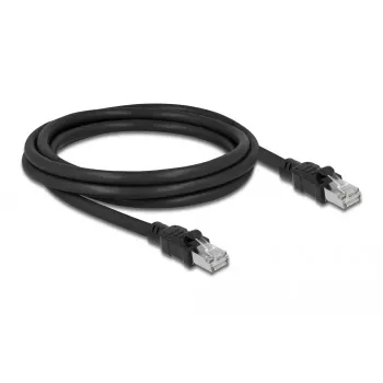 Võrgukaabel DeLOCK RJ45 Cat.6A F/UTP 2m Must