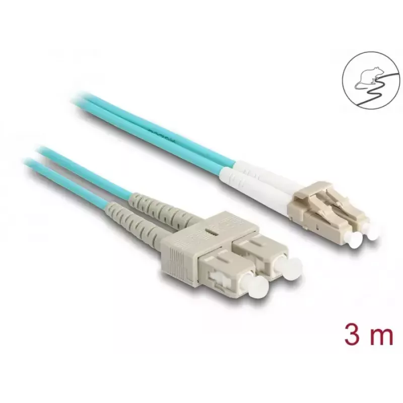 DeLOCK fiiberoptiline kaabel LC Duplex -> SC Duplex OM3 3 m