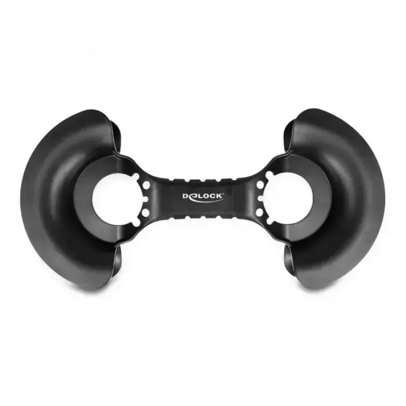 DeLOCK kaablikerija 375 x 170 mm must plastik