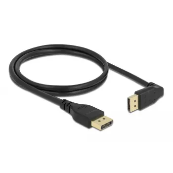 DELOCK DisplayPort kaabel 1 m, DisplayPort-ist DisplayPort-i, 5,7 mm läbimõõt, kuni 32 helikanalit
