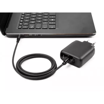DeLOCK sülearvuti laadimiskaabel USB USB-C isane 5.5 x 2.5 mm isasele 1.5m 20V