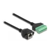 DeLOCK RJ45 kaabel Cat.6 emane klemmiploki adapter 30 cm