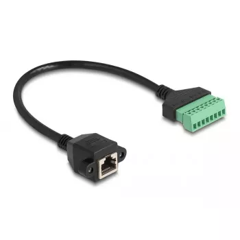 DeLOCK RJ45 kaabel Cat.6 emane klemmiploki adapter 30 cm
