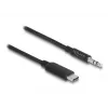 DeLOCK Audio Stereo kaabel USB USB-C male to 3.5mm Stereo plug 1m Must