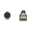 Võrgukaabel DeLOCK M12 kaabel A-koodiga 8 kontaktiga isane RJ45 isasele PUR (TPU) 5 m