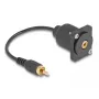 DeLOCK helikaabel 0,2 m RCA Must 88152 Isane emasesse