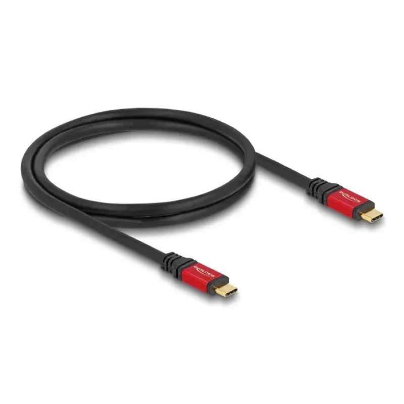 USB-kaabel DeLOCK 80090 USB-C isane-isanele 5 Gbps 1 m PD 3.0 100 W E-Marker