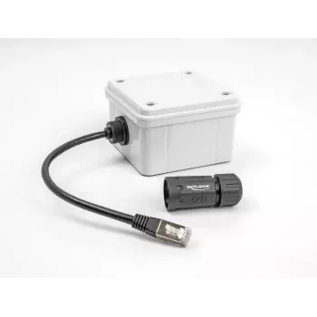 Võrgukaabel DeLOCK 88147 RJ45 to RJ45 Cat.6A 0.25m Must
