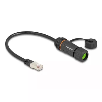 Võrgukaabel DeLOCK 88147 RJ45 to RJ45 Cat.6A 0.25m Must