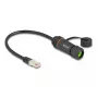 Võrgukaabel DeLOCK 88147 RJ45 to RJ45 Cat.6A 0.25m Must