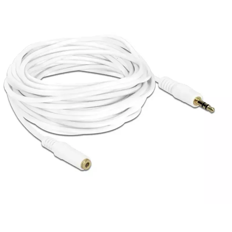 Audio kaabel 3.5mm M-F DeLOCK 83771 5m Valge