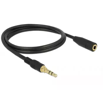 Helikaabel 3,5 mm isane emasele DeLOCK 85578 2 m must