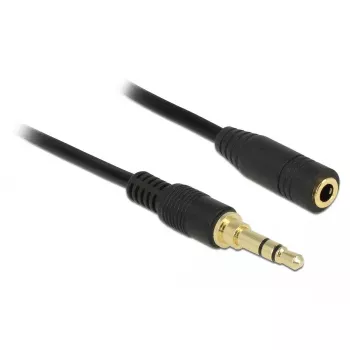 Helikaabel 3,5 mm isane emasele DeLOCK 85578 2 m must