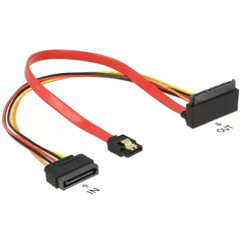 SATA-kaabel DeLOCK 85515 SATA 15-pin 1 x SATA 22-pin 1 x SATA 7-pin Mitmevärviline