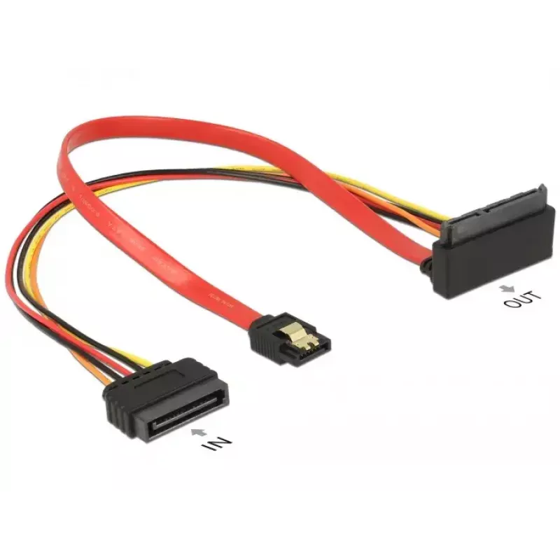 SATA-kaabel DeLOCK 85515 SATA 15-pin 1 x SATA 22-pin 1 x SATA 7-pin Mitmevärviline