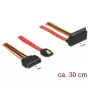 SATA-kaabel DeLOCK 85515 SATA 15-pin 1 x SATA 22-pin 1 x SATA 7-pin Mitmevärviline