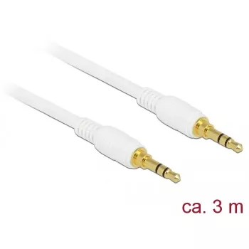 Audio kaabel DeLOCK 85552 3 m 3,5 mm valge
